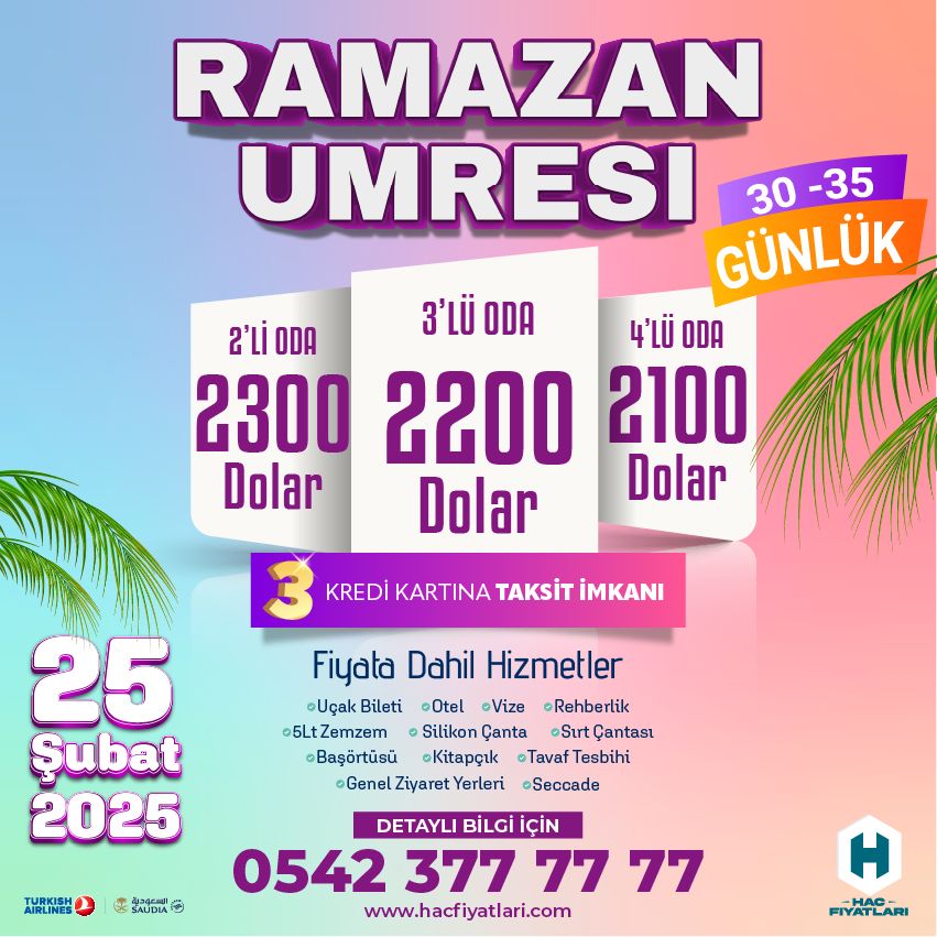 Diyanet Ramazan Umre fiyatları 2025 - Ramazan Umre